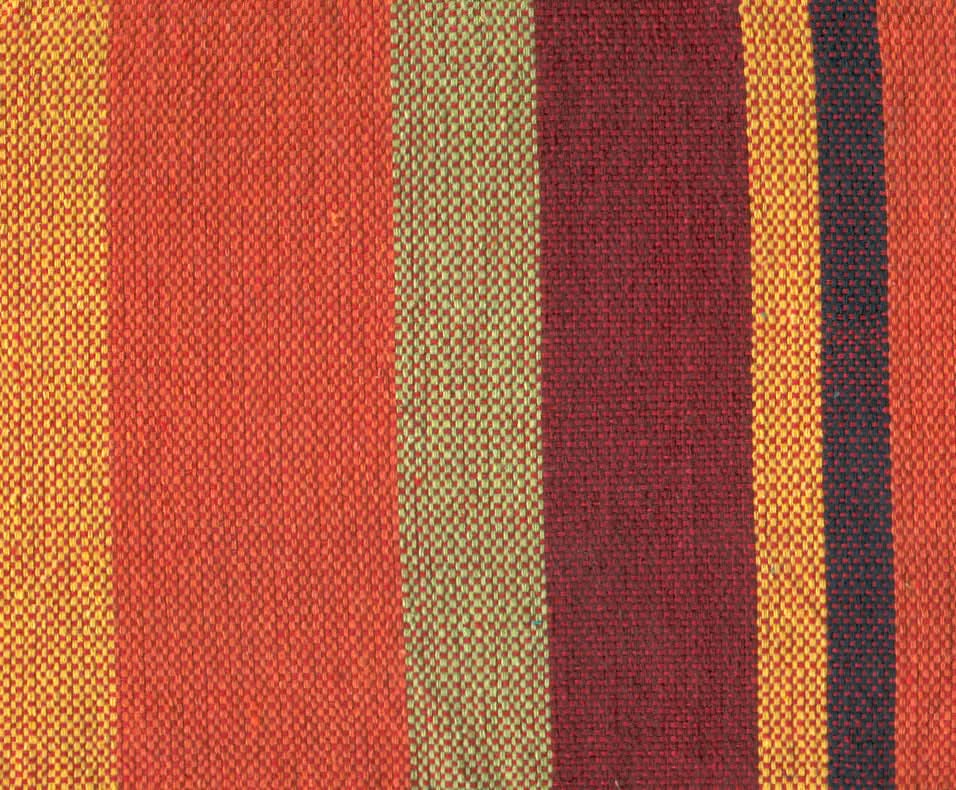 Striped fabric pattern with red, yellow, and brown colours