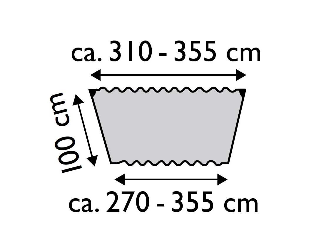 Hammock Weather Cover Dimensions S