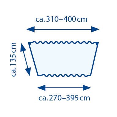 Hammock Weather Cover Dimensions M