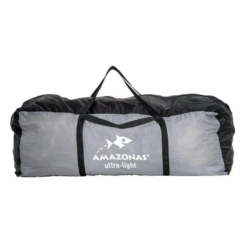 Grey and black bag with 'Amazonas' logo on a white background