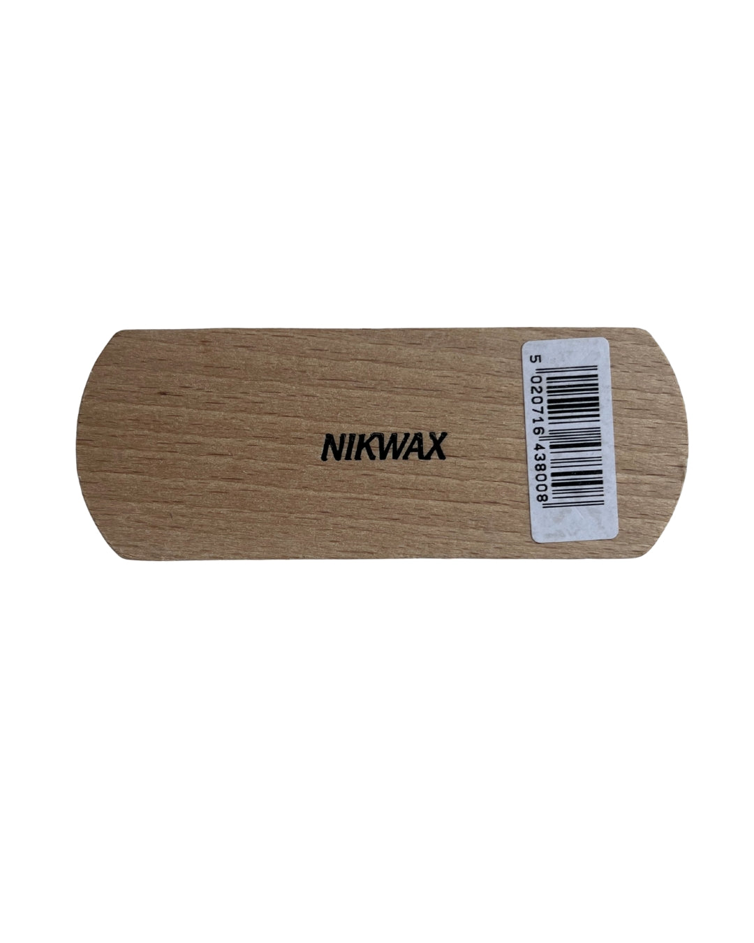 Wooden case with Nikwax branding on a white background