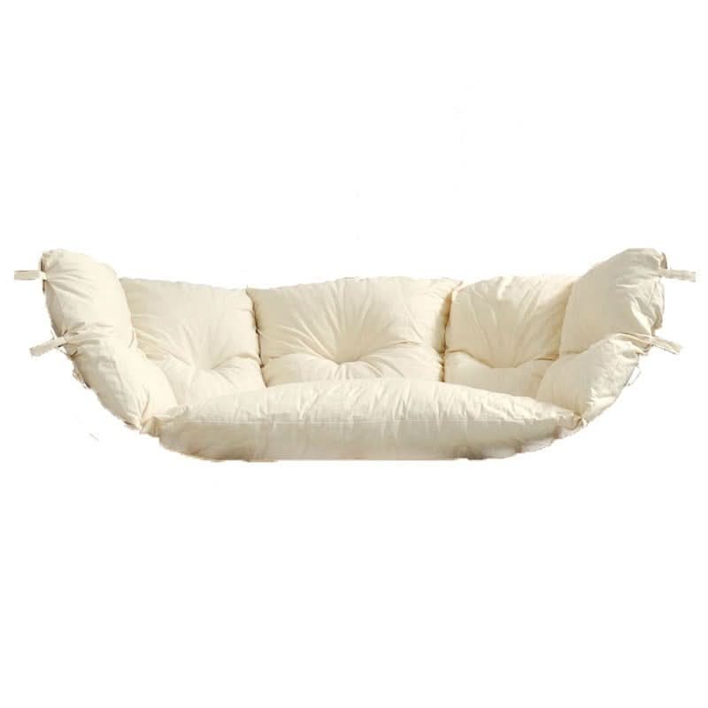 Beige hammock on a white background