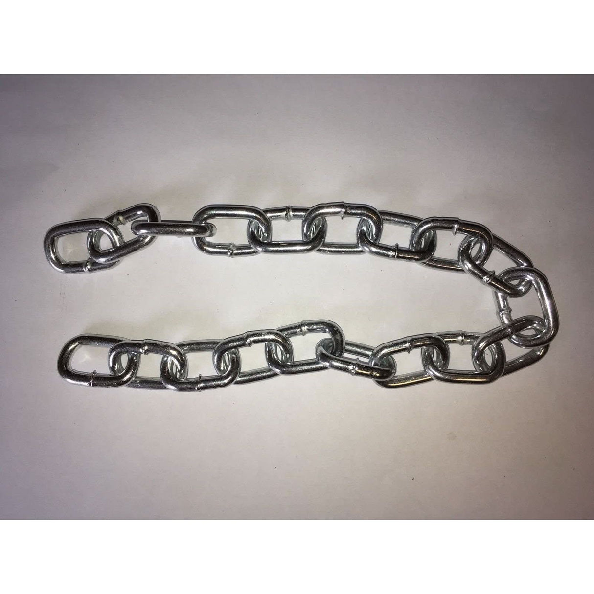 Metal chain on a white background
