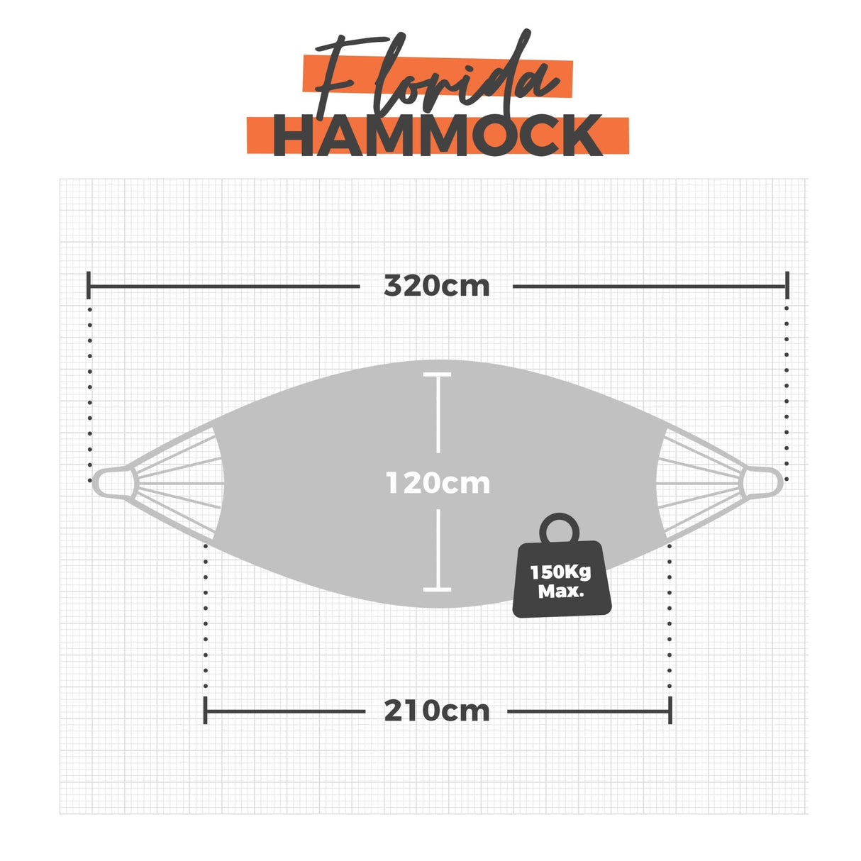 Amazonas None Spreader Bar Hammock Florida Aqua Hammock