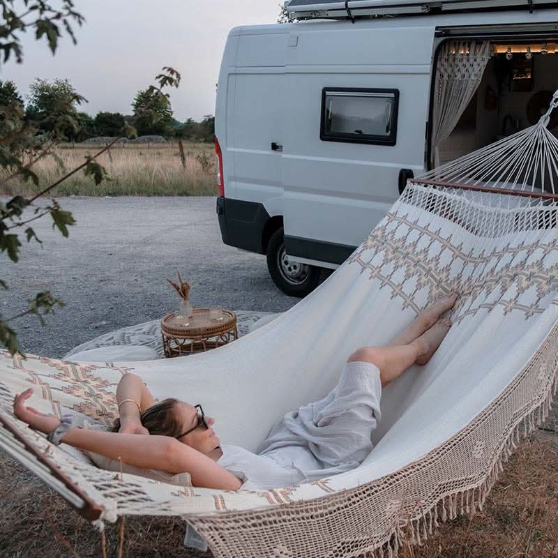 Palacio Boho Hammock Outside