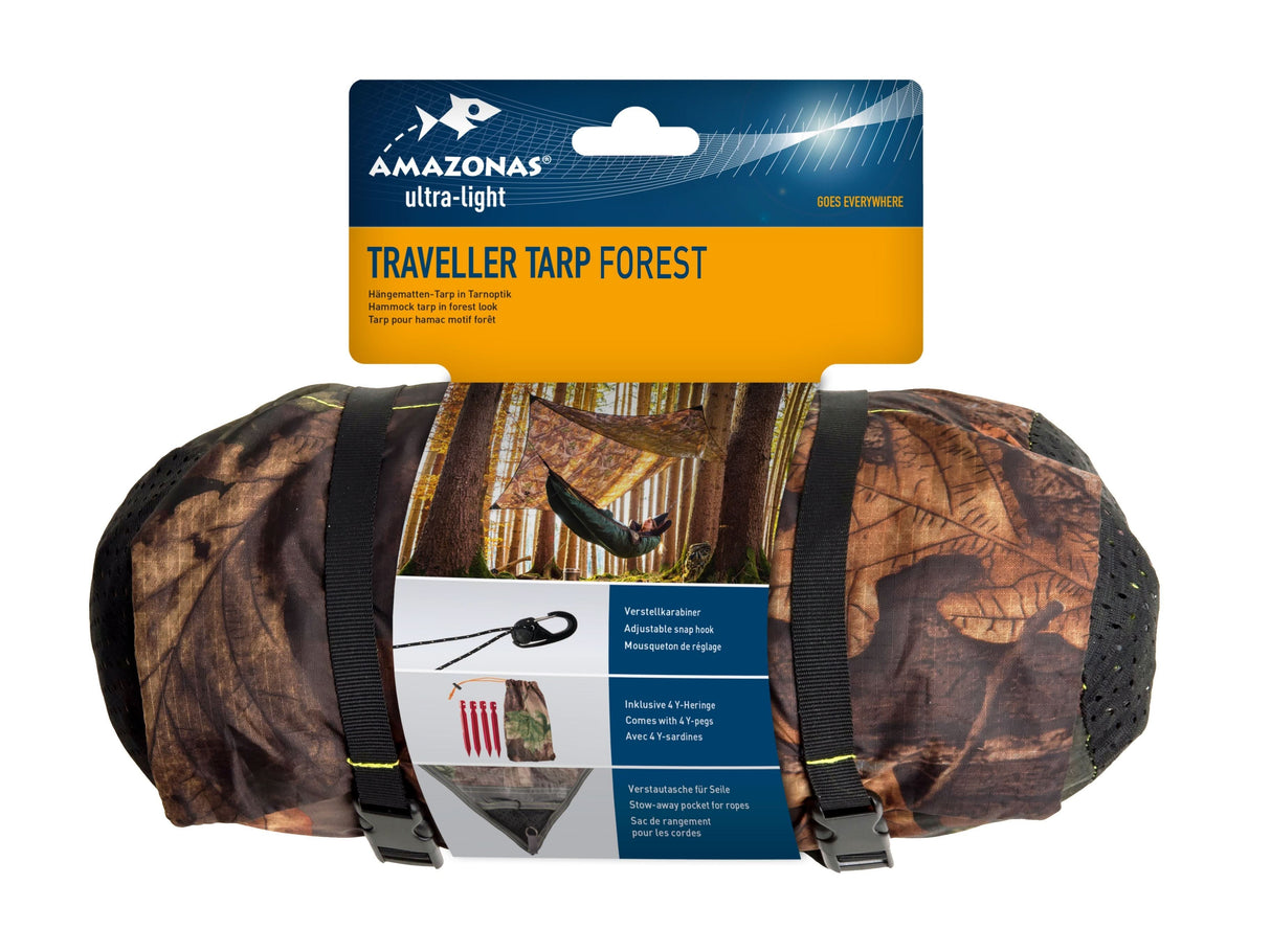 Amazonas Traveller Tarp Forest with packaging on a white background