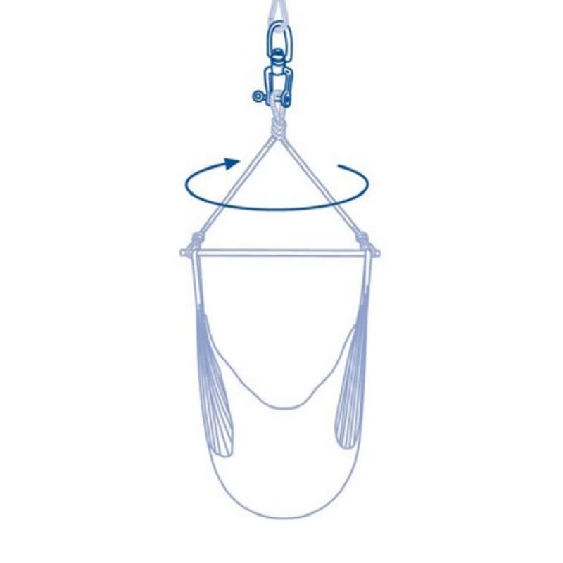 Hammock with a hook on a white background