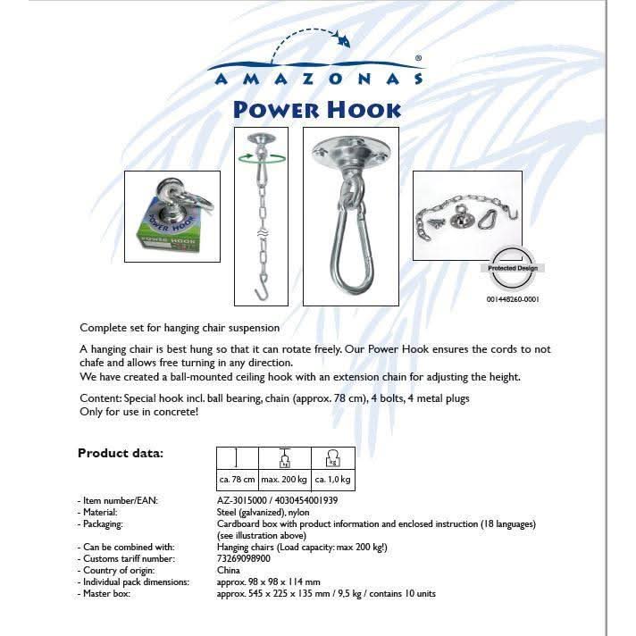 Amazonas Accessories Power Hook Hammock Fixing