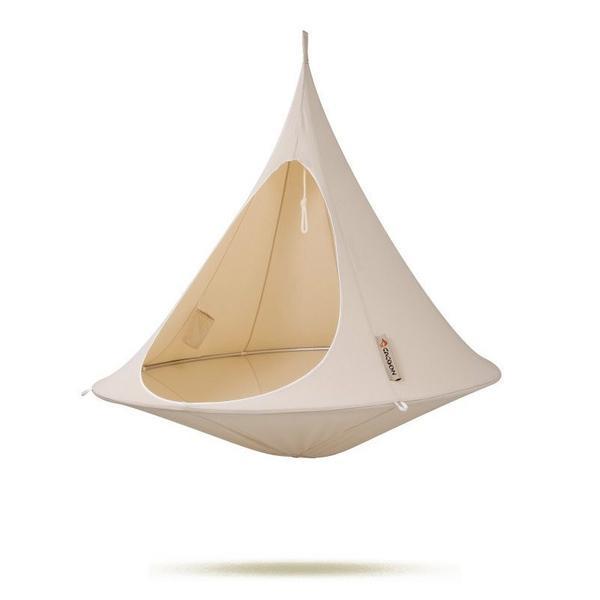 Cacoon Double Hanging Nest Chair - Natural White
