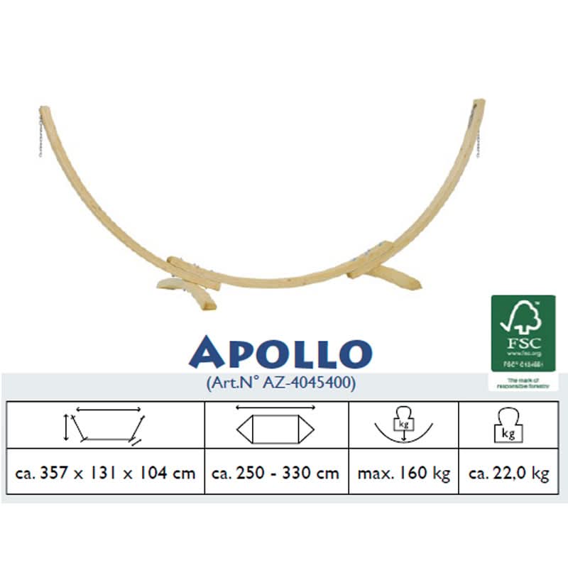 Amazonas Hammock Set Apollo and Florida Kiwi Set