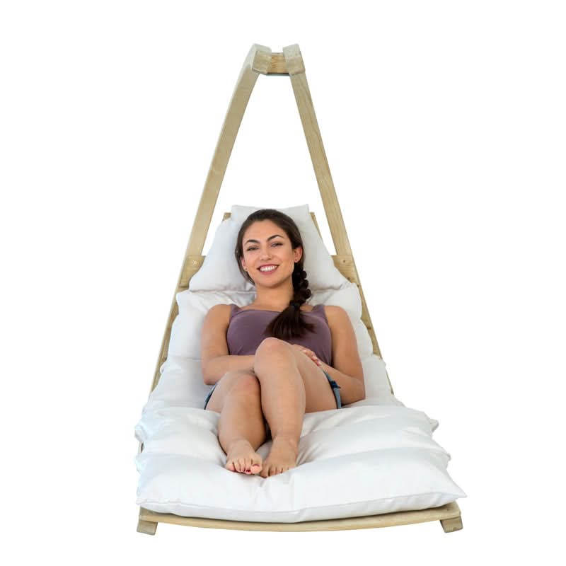 Amazonas Hanging Chair Swing Lounger Creme Set