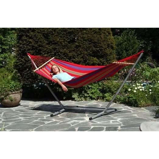 Amazonas Spreader Bar Hammock Aruba Cayenne Hammock - Weatherproof Single