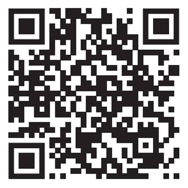 Black and white QR code on a white background