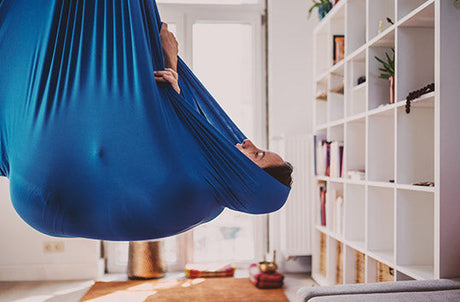 Aerial Yoga on a Hammock