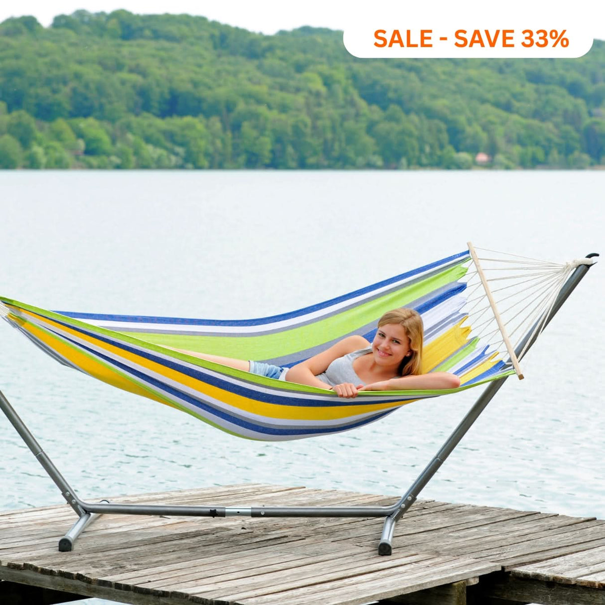 Advant Tonga Hammock and Metal Stand Set