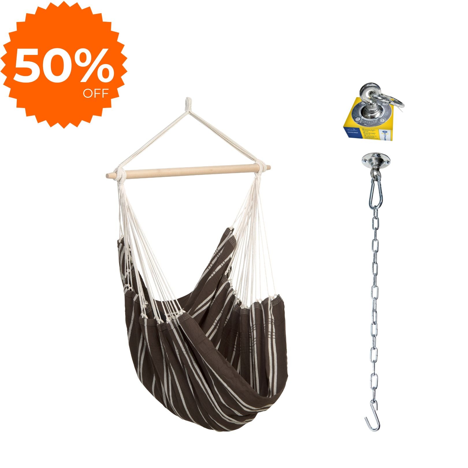 Brasil Hanging Chair Mocca Brown