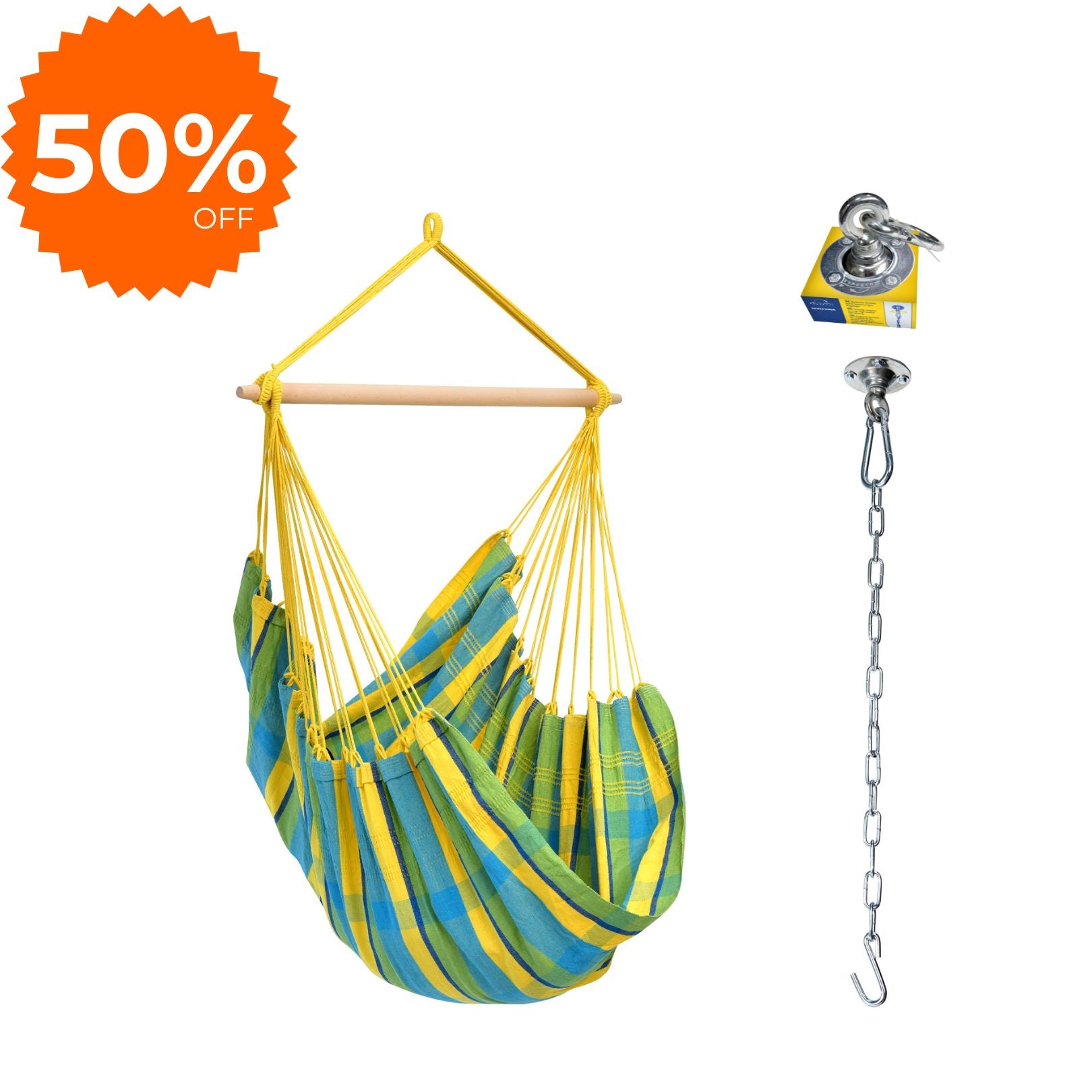 Brasil Hanging Chair Lemon Yellow
