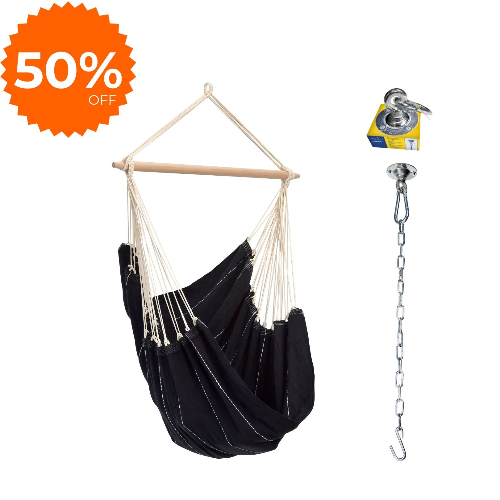 Brasil Hanging Chair Black
