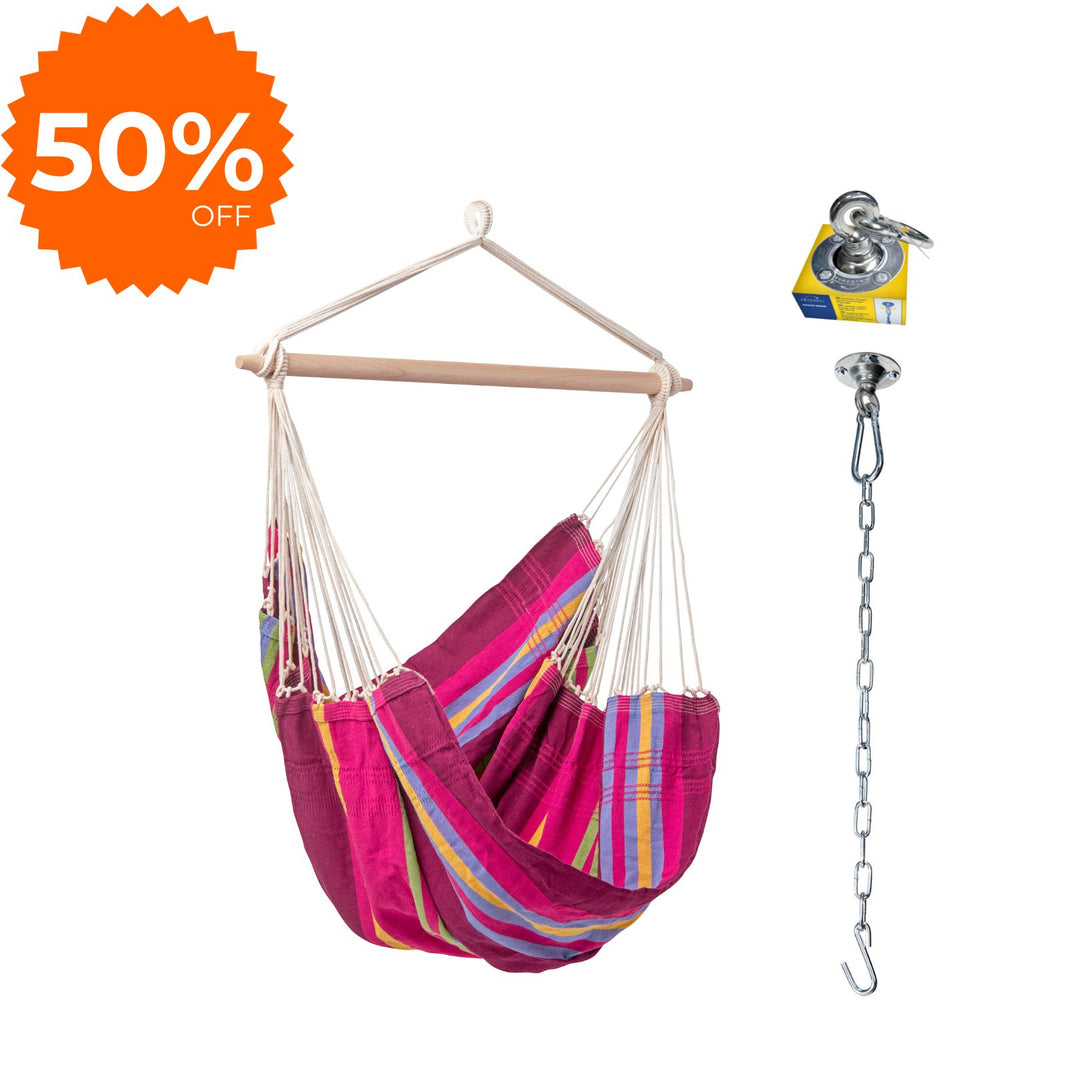 Brasil Hanging Chair Grenadine Plum