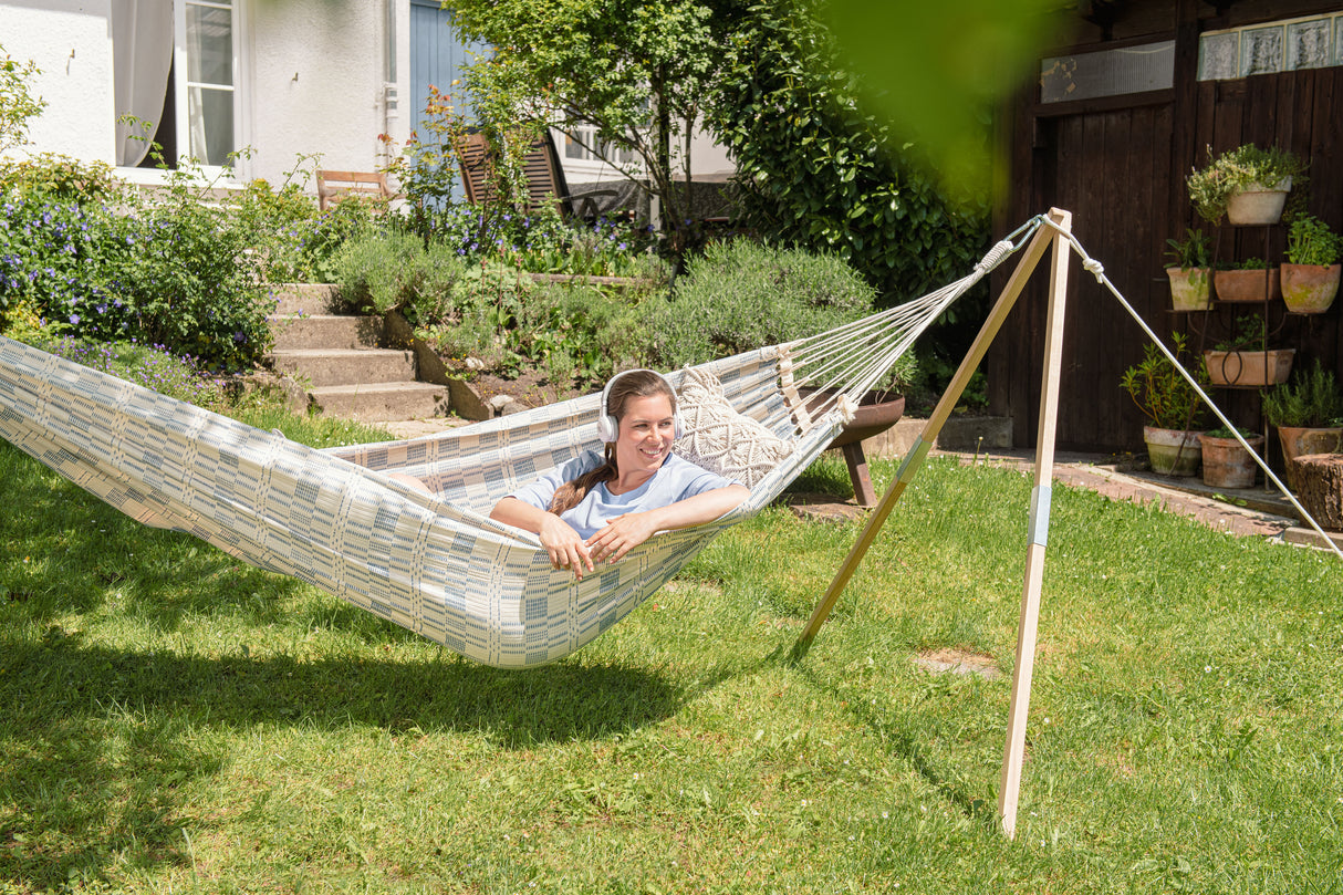 Madera Wooden Post Hammock Stand