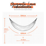 Gigante Lava hanging dimensions on white background