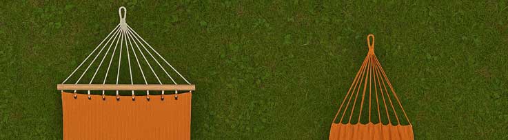 Two wooden boxes with hanging straps on a textured green background