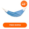 Arte Blue Hammock - Double Brazilian Cotton