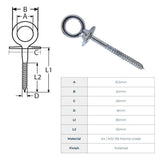 Simply Hammocks Accessories Closed Eye Bolt for Hammocks and Hanging Chairs