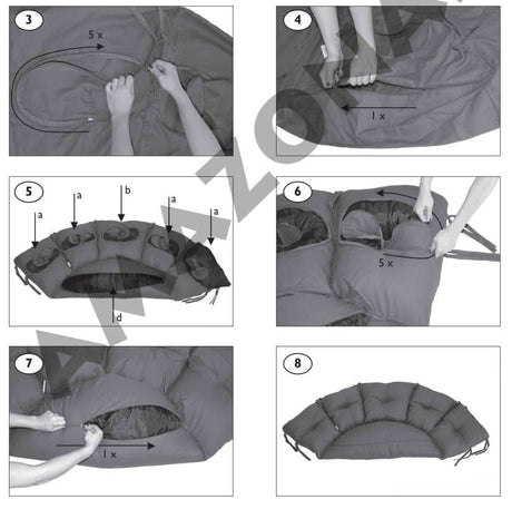 Amazonas Accessories Globo Double Royal Seater Taupe Pillowcase Only (Grade: B)