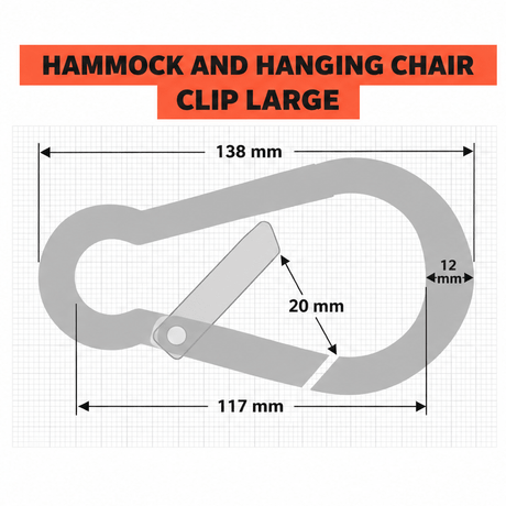 Hammock and Hanging Chair Clip Large