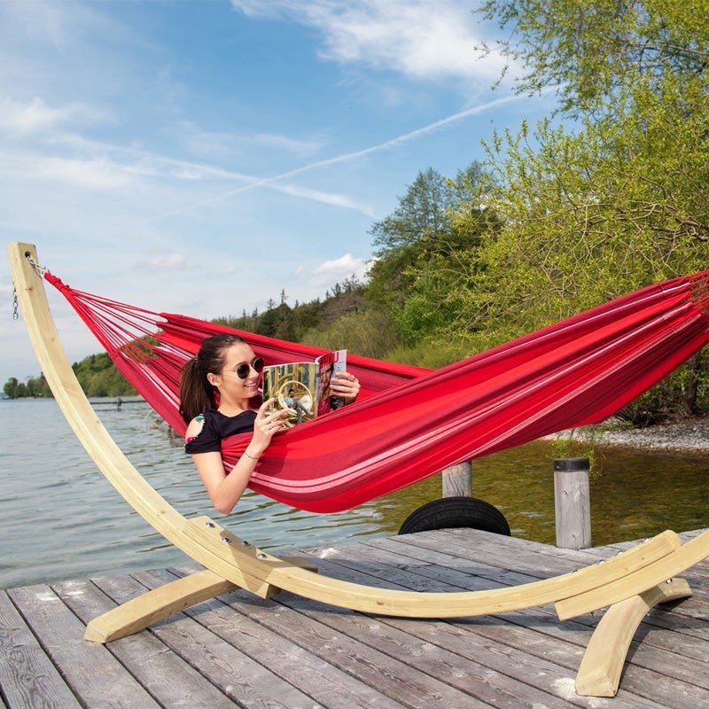 Apollo & Marine Hammock Set Fuego Red Outside