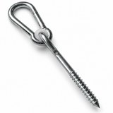 Heavy-duty galvanised steel Jumbo hammock fixing with carabiner and nylon friction ring