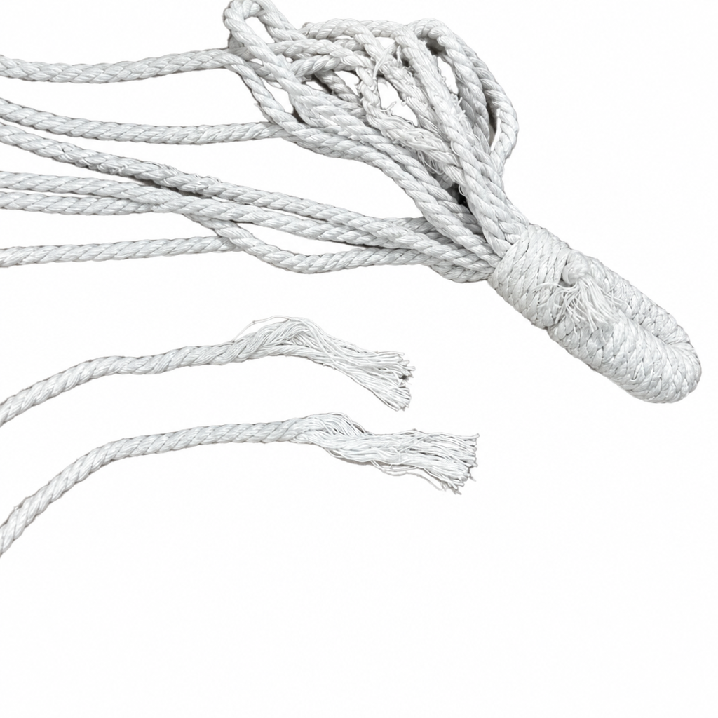 Detached and frayed suspension ropes on the Grade C clearance Salsa Marine Hammock