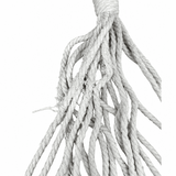 Close-up of frayed suspension ropes and loose fibres on the Grade C clearance Salsa Marine Hammock