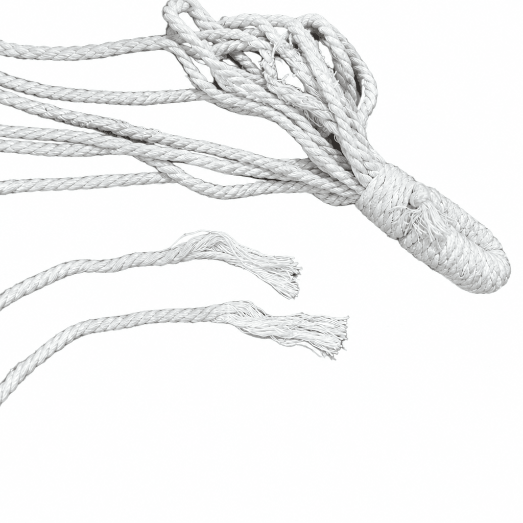 Detached and frayed suspension ropes on the Grade C clearance Salsa Marine Hammock