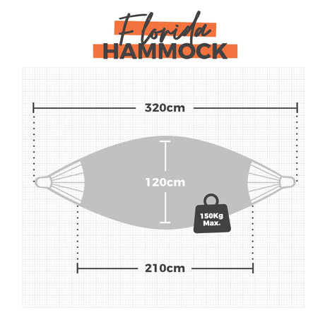 Amazonas None Spreader Bar Hammock Florida Aqua Hammock