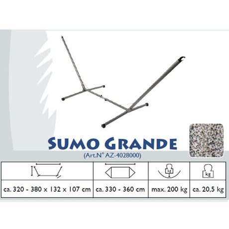 Sumo Grande product with specifications on a white background