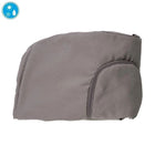 Grey waterproof cover with a zipper on a white background