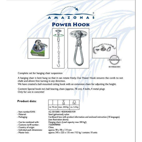 Amazonas Accessories Power Hook Hammock Fixing