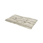 Striped mattress cover on a white background