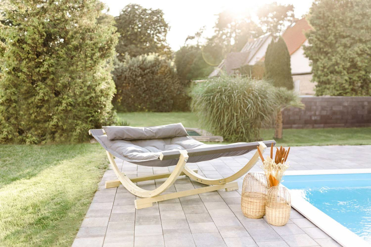 Lounge Bed Anthracite Outside
