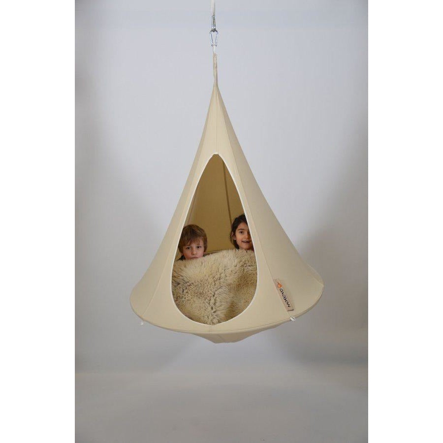 Cacoon Cacoon Bonsai Kids Hanging Nest Chair - Natural White - Simply Hammocks -  - 2
