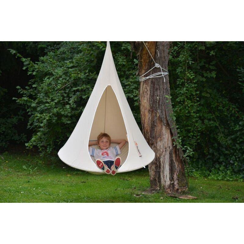 Cacoon Cacoon Bonsai Kids Hanging Nest Chair - Natural White - Simply Hammocks -  - 3