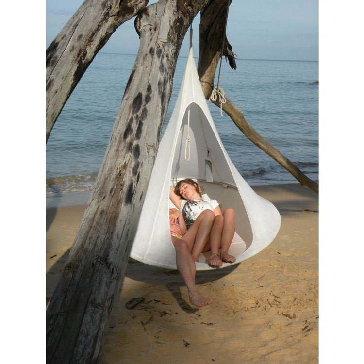 Cacoon Cacoon Single Hanging Nest Chair - Natural White - Simply Hammocks -  - 3