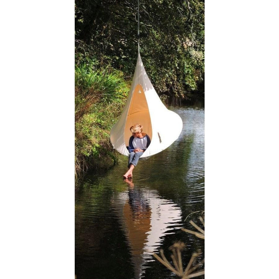 Cacoon Cacoon Single Hanging Nest Chair - Natural White - Simply Hammocks -  - 4