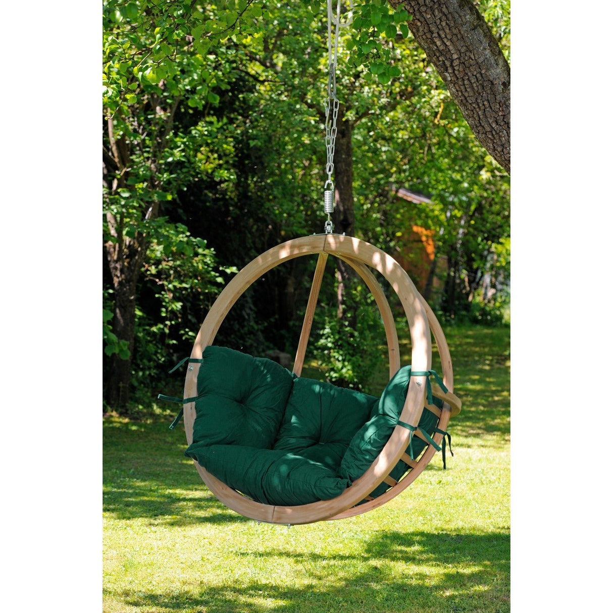 Globo Single Green Hanging Egg Chair