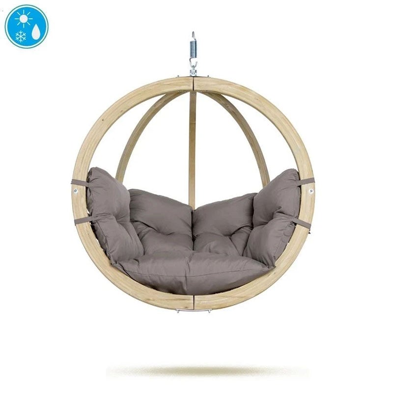 Amazonas Hammock Chair Globo Single Taupe Hanging Chair - (Weatherproof)