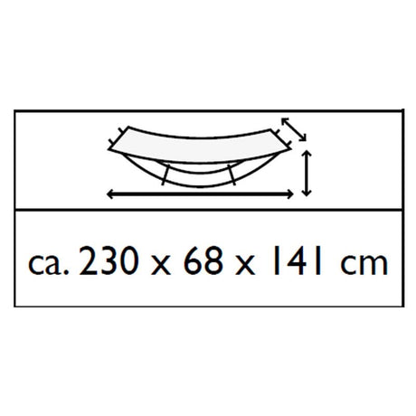 Amazonas Hammock Set Lounge Bed - Anthracite