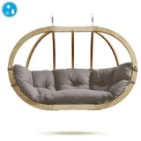Amazonas Hanging Chair Globo Royal Taupe Double Seater Hanging Egg Chair (Weatherproof)