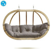 Globo Royal Taupe Double Seater Hanging Egg Chair (Weatherproof)